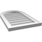 Ekena Millwork Round Top Surface Mount PVC Gable Vent w/ 2"W x 1-1/2"P Brickmould Frame, 16"W x 26"H GVPRT16X2602SN - alternate 5